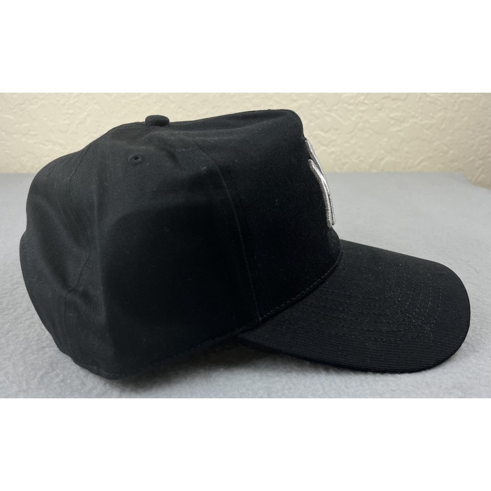 New York Yankees Hat Cap 47 Brand Snap Back Mens Black Silver MLB Baseball NEW - Picture 6 of 8